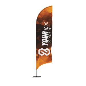 shark beachflag nyomtatás